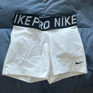 NWT white nike pros